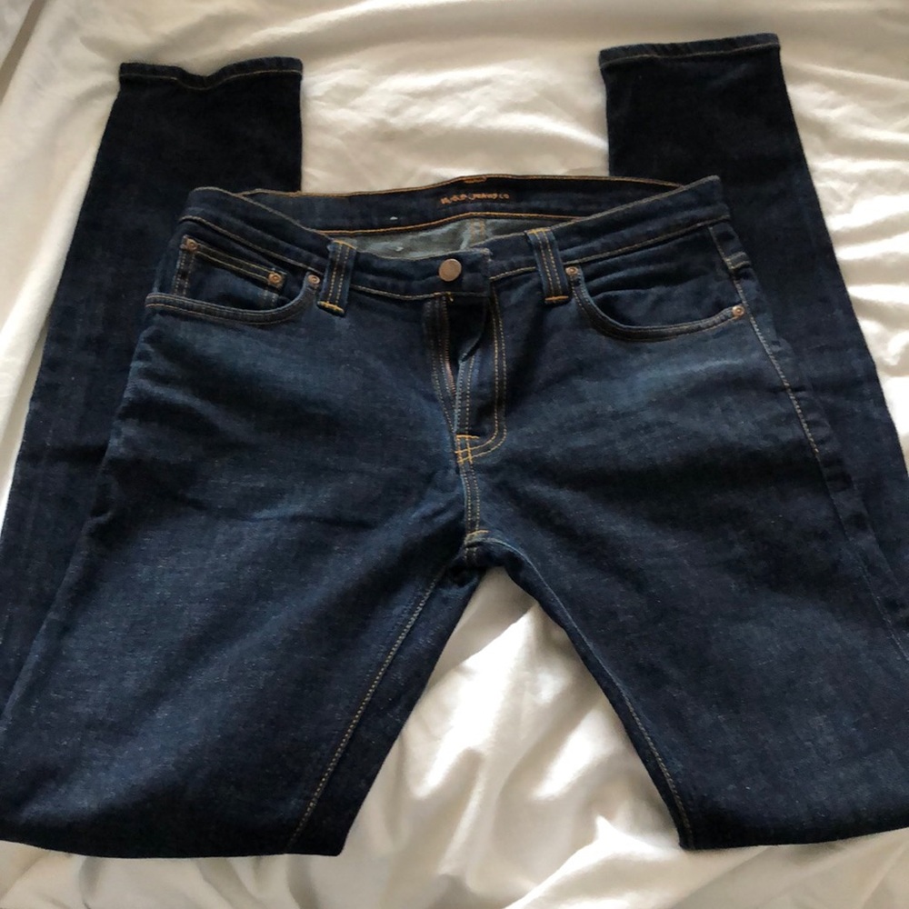 Nudie jeans 32x34 tube Tom twill rinsed